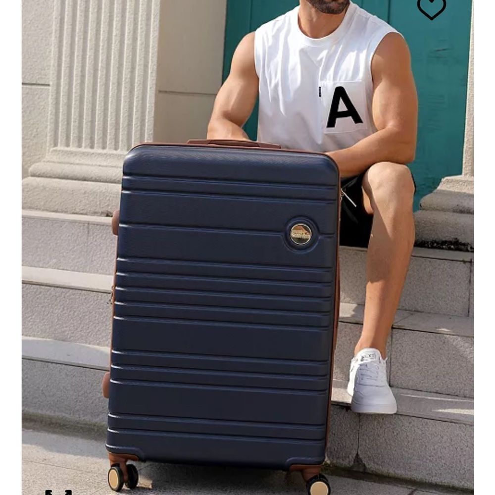 Miami CarryOn Brickell 1 Piece Expandable Retro Spinner Luggage suitcase - Picture 12 of 16